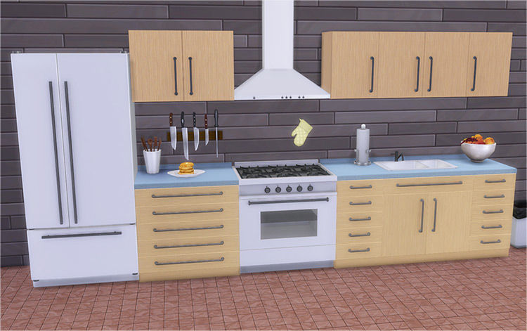 Vanadium Kitchen / Sims 4 CC