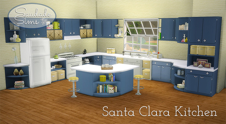 Santa Clara Kitchen / Sims 4 CC