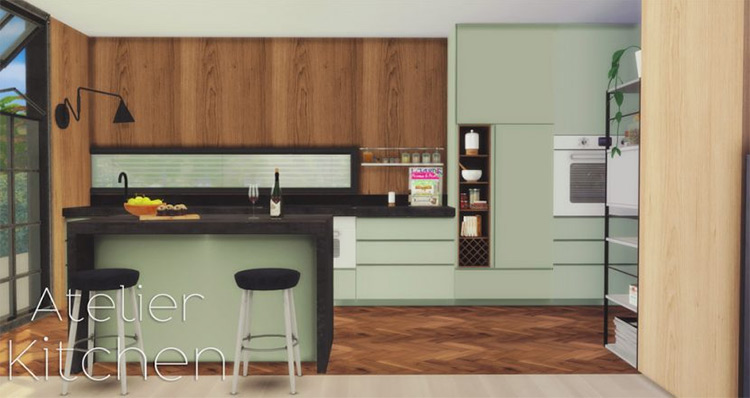 Atelier Kitchen / Sims 4 CC