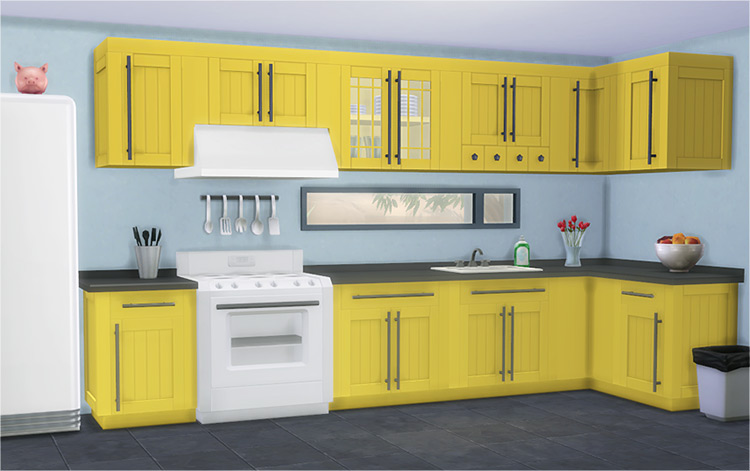 Bayside Kitchen / Sims 4 CC