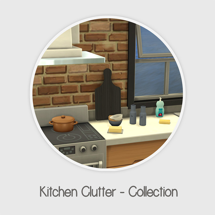 Kitchen Clutter Collection / Sims 4 CC