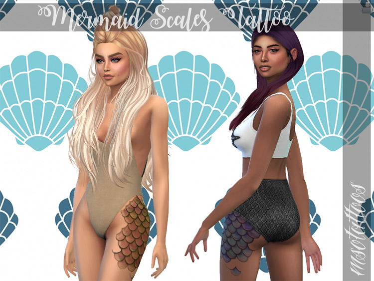 Sims 4 Leg   Thigh Tattoos CC  All Free To Download    FandomSpot - 36