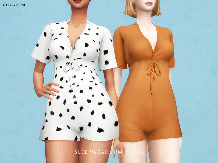Sleepwear Jumpsuits / Sims 4 CC