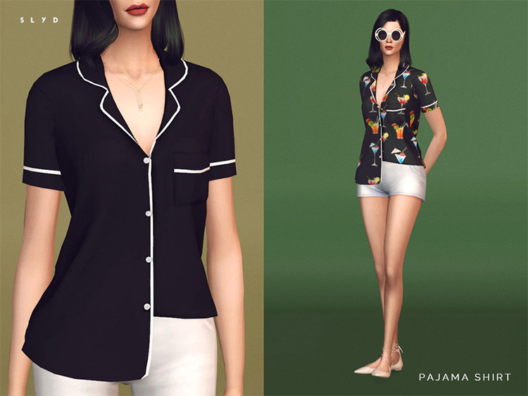 Pajama Shirt / Sims 4 CC