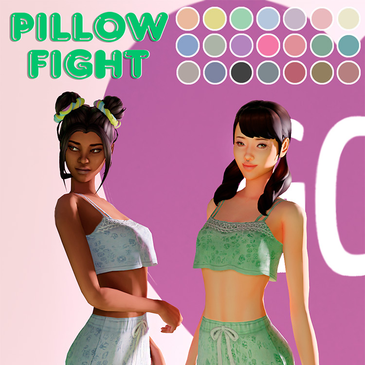 Pillow Fight / Sims 4 CC