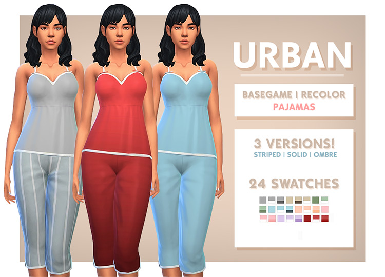 Maxis Match Sleepwear Pajamas Cc For The Sims Fandomspot