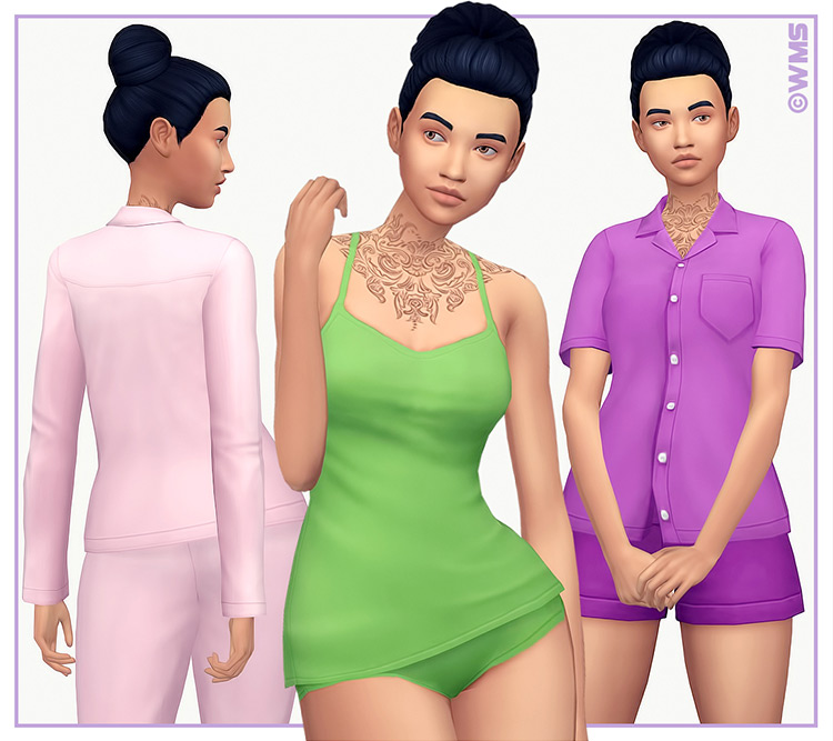 Maxis Match Sleepwear   Pajamas CC For The Sims 4   FandomSpot - 42