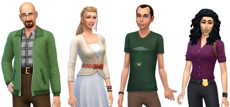 America's Most-Loved TV Characters in The Sims 4