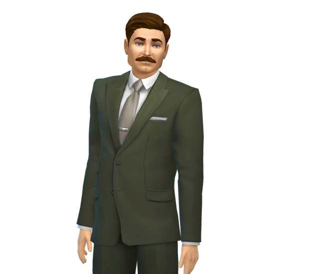 Ron Swanson Sim in TS4