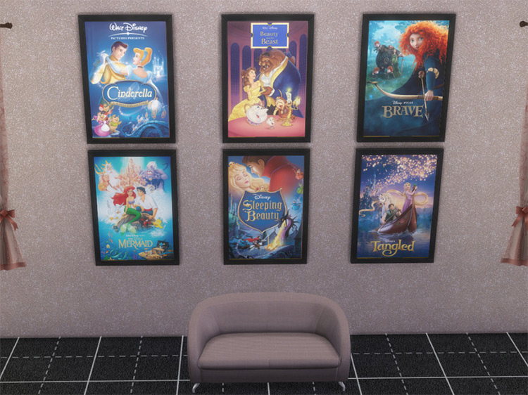 Disney Princess Movie Posters / Sims 4 CC