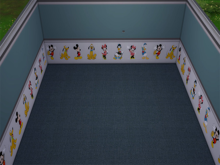 Mickey Mouse & Friends Wallpaper / Sims 4 CC