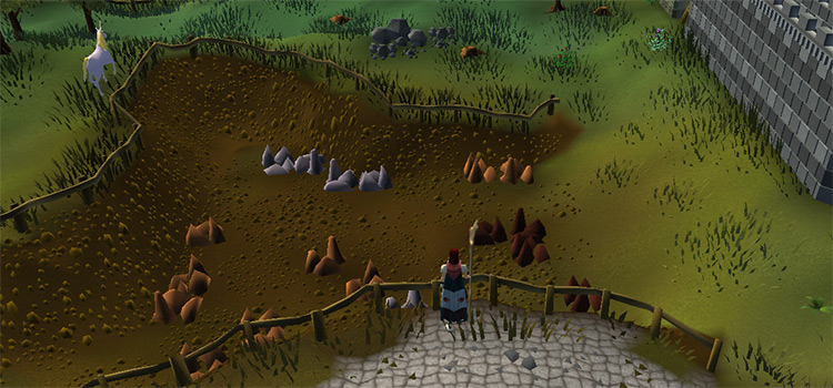 Overlooking the South-east Varrock mine / OSRS