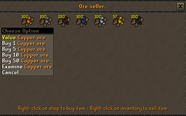 The ore seller’s shop in Keldagrim / OSRS