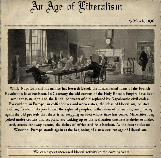 The age of liberalism has arrived / Victoria 2