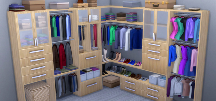 Maxis Match Clothes Closet Wardrobe CC (TS4)