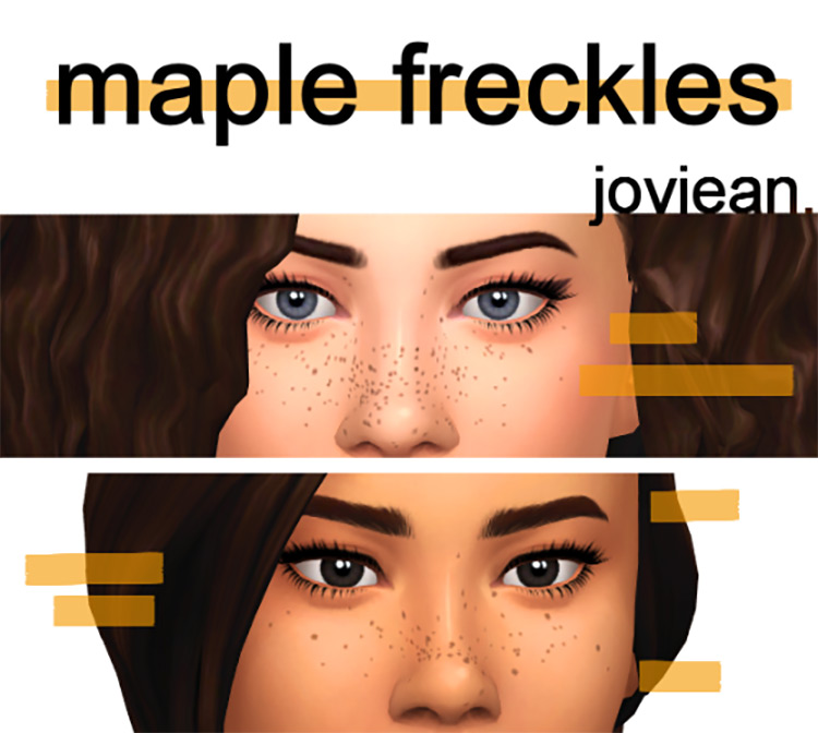 Maple Freckles / Sims 4 CC