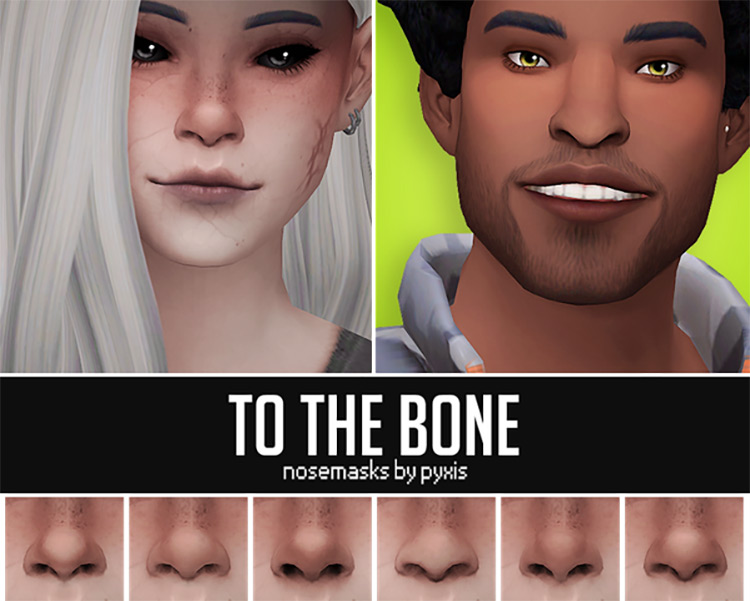 To The Bone – Nosemasks / Sims 4 CC
