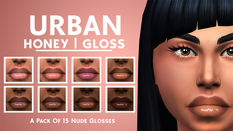 Honey Gloss Urban / Sims 4 CC