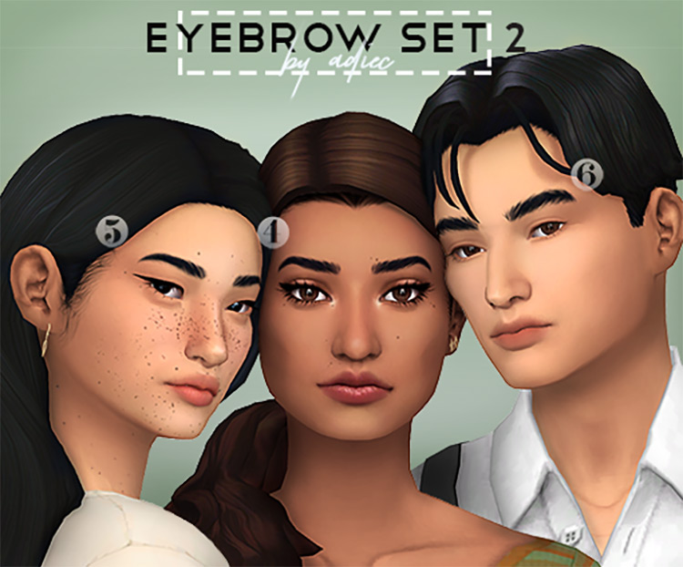 Eyebrow Set #2 / Sims 4 CC