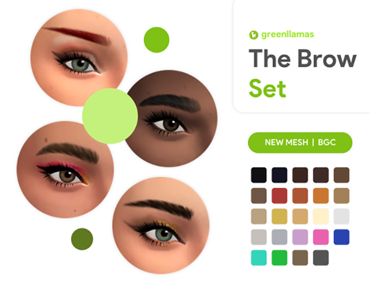 The Brow Set / Sims 4 CC