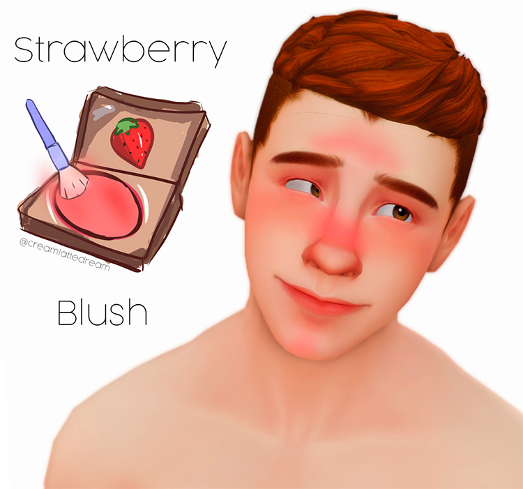 Strawberry Blush / Sims 4 CC