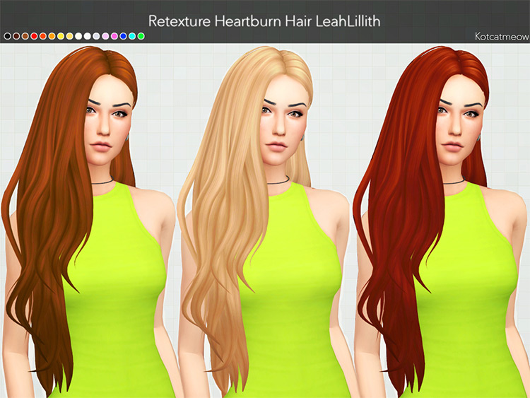LeahLillith Heartburn Hair Clayified / Sims 4 CC