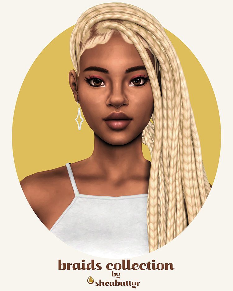 Braids Collection: Bella Braids / Sims 4 CC