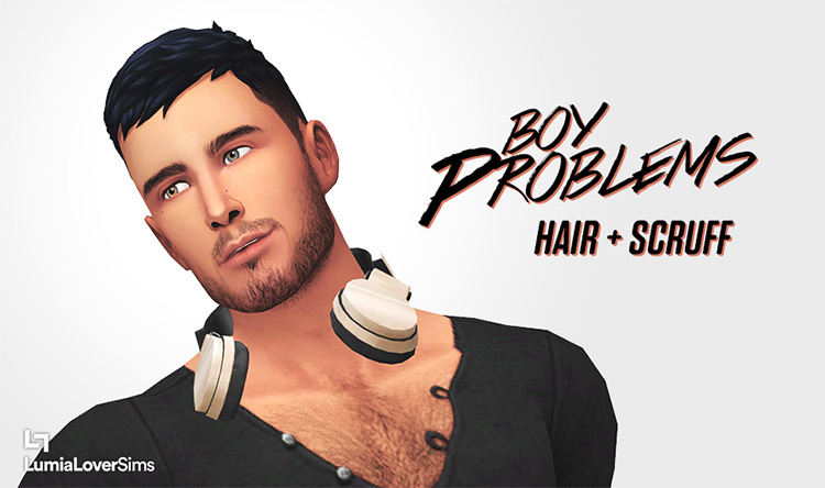 Boy Problems Hair / Sims 4 CC