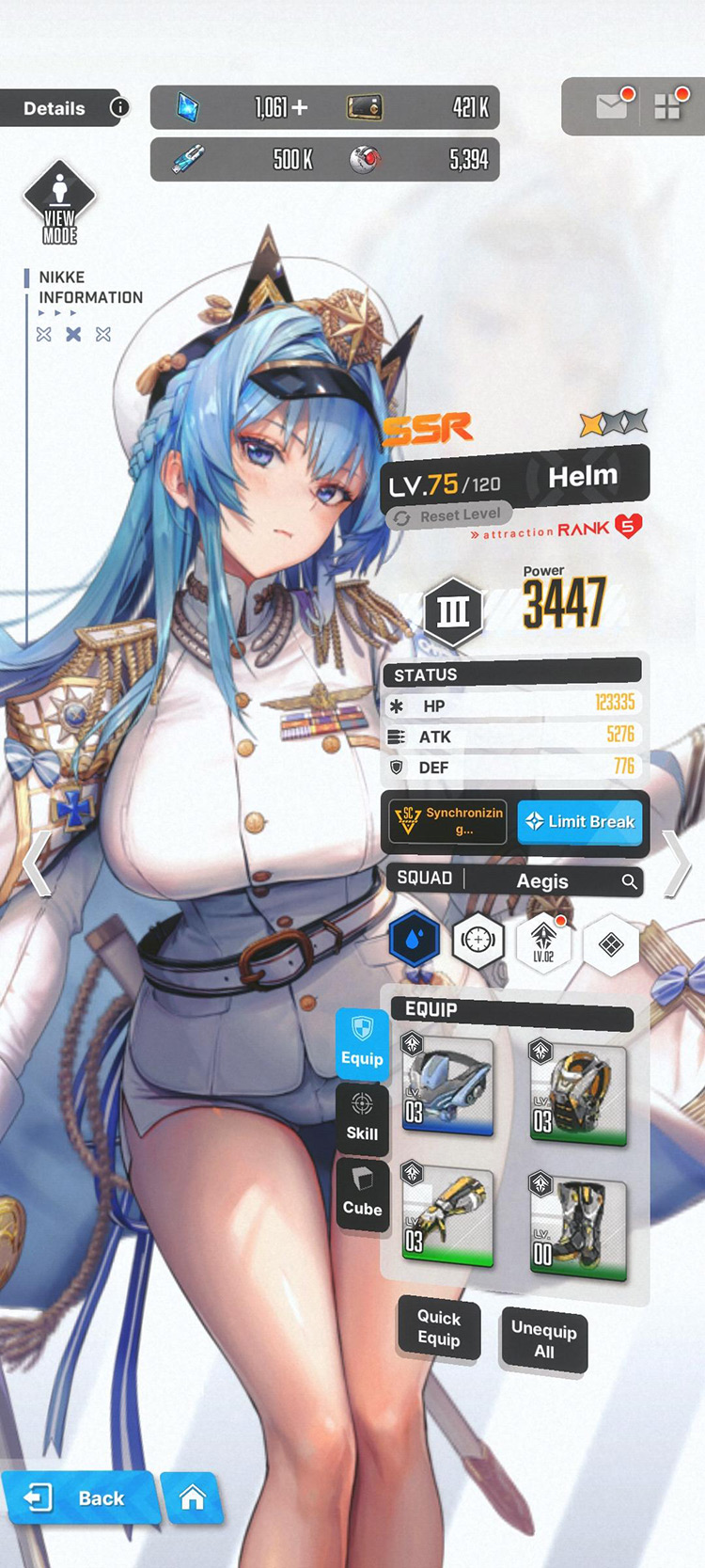 Helm (Character Page) / Goddess of Victory: Nikke