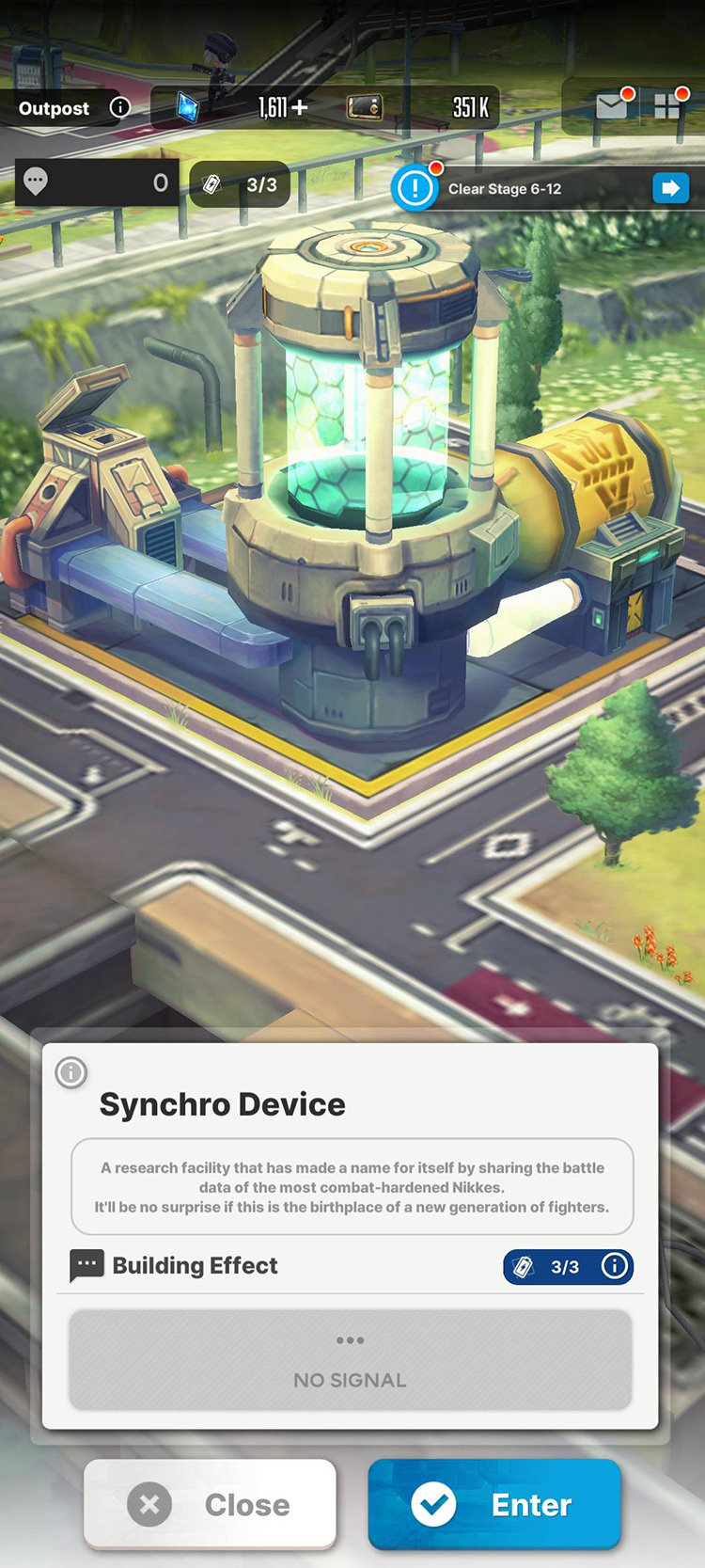 Synchro Device Facility (Outpost) / Goddess of Victory: Nikke