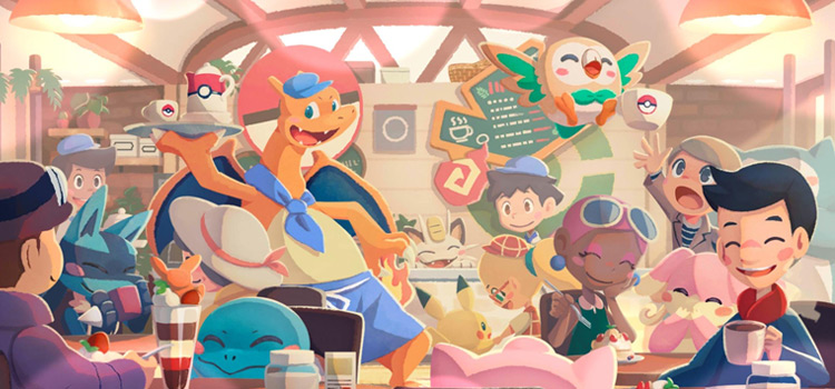 Pokémon Café Remix intro cutscene screenshot