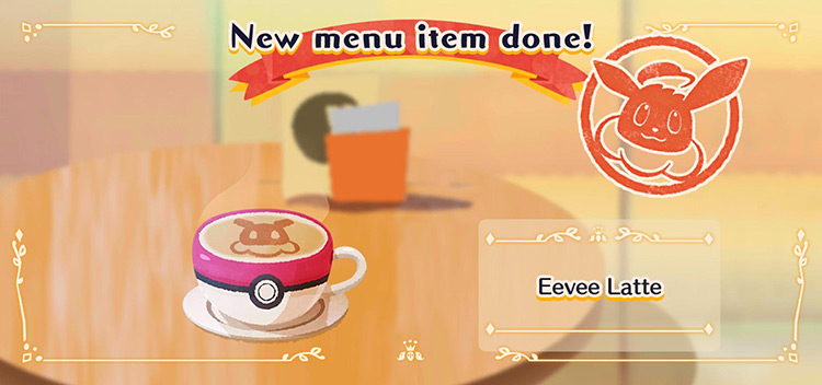 Eevee Latte (Recipe Unlocked) / Pokémon Café ReMix