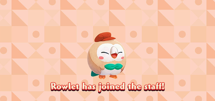 Rowlet Obtained (Max Friendship Level) / Pokémon Café ReMix