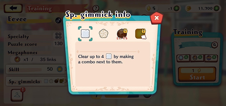 Gimmick Info (Sugar) / Pokémon Café ReMix