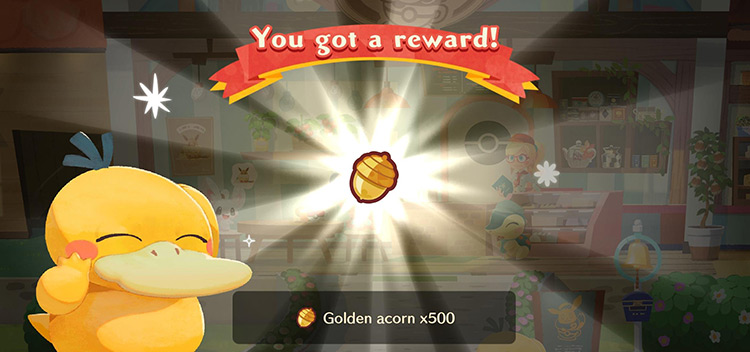 Golden Acorn x500 Obtained / Pokémon Café ReMix