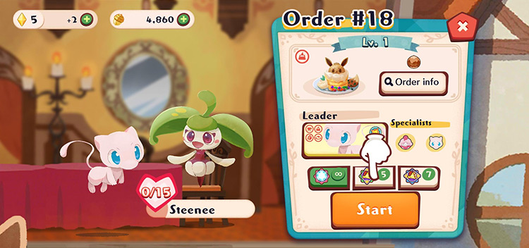 Order 18 (Order Details) / Pokémon Café ReMix