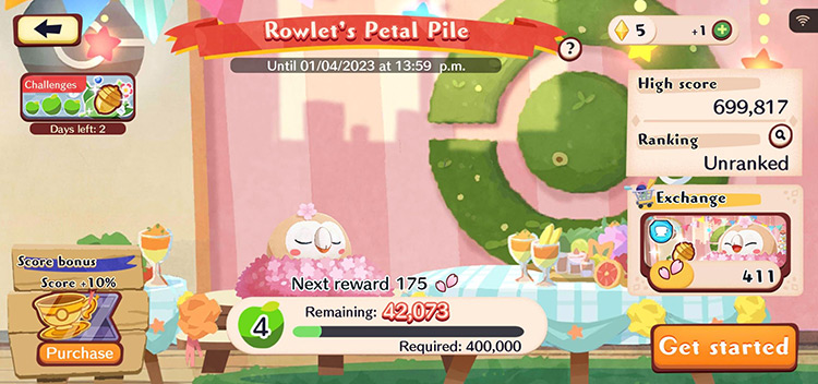 Special Visit (Rowlet's Petal Pile) / Pokémon Café ReMix