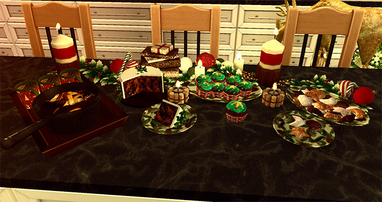 Custom Festive Recipes Collection / TS4 CC