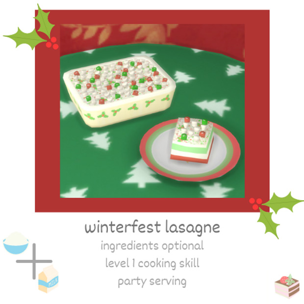 Winterfest Lasagne / TS4 CC