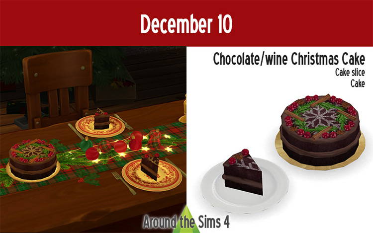 Spiced Drinks & Chocolate/Wine Cake / TS4 CC