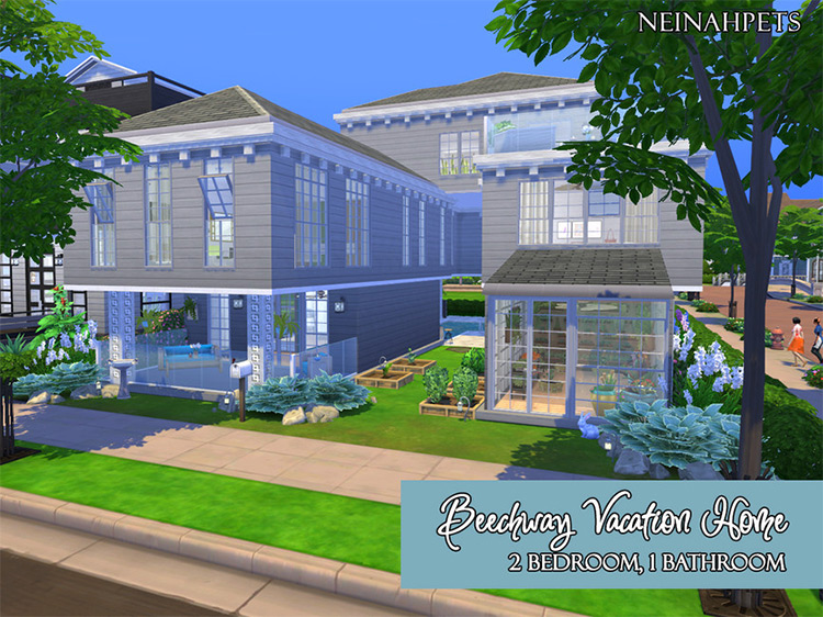 Beechway Vacation Home / Sims 4 CC