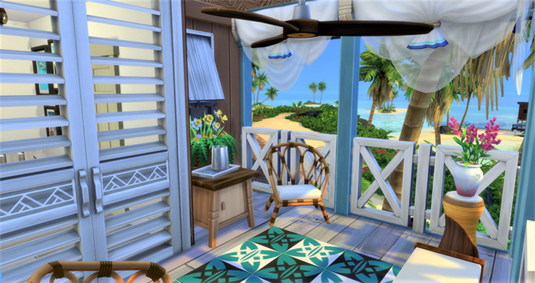 Tropical Island Farm / Sims 4 CC