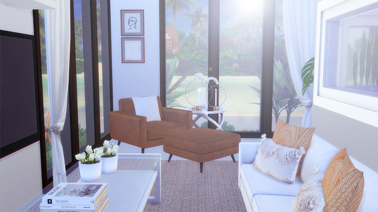 Modern Beach House / Sims 4 CC
