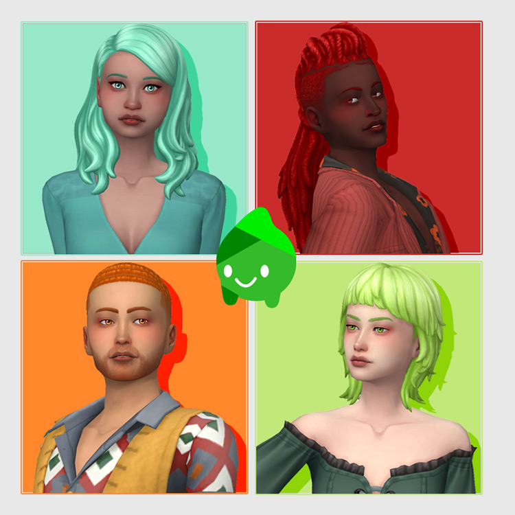 Paranormal Hairs in Sorbet Remix / Sims 4 CC