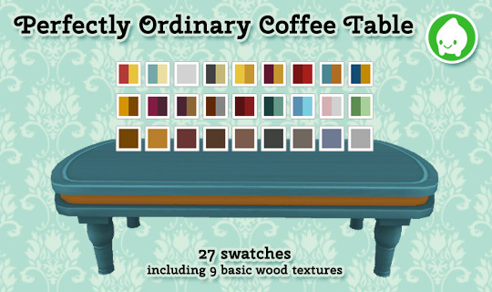 Perfectly Ordinary Coffee Table Recolors / Sims 4 CC