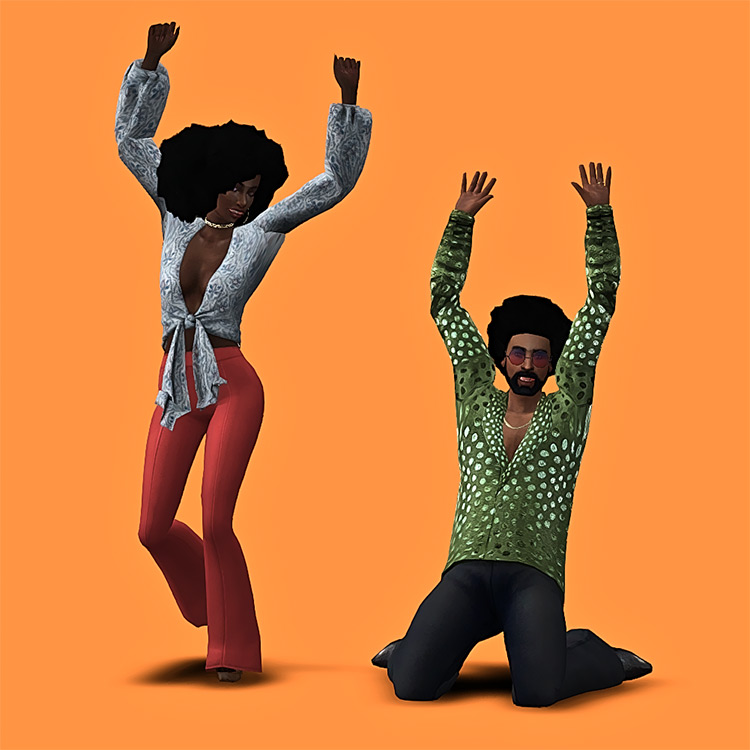 Soul Train Poses / Sims 4 CC