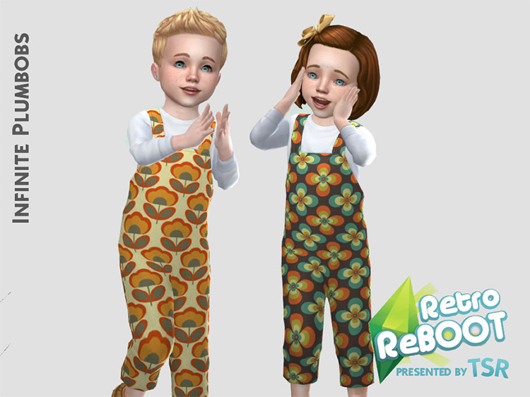Retro Toddler Dungarees (Toddler Stuff Required) / Sims 4 CC