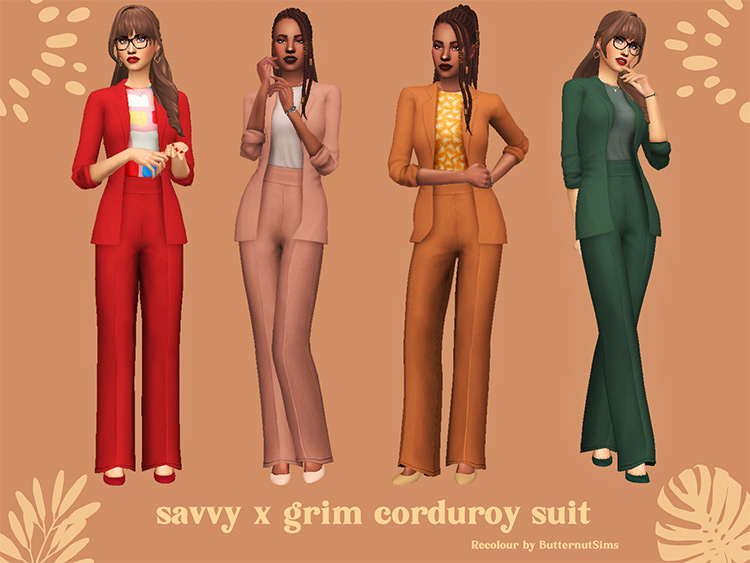 Corduroy Suit / Sims 4 CC