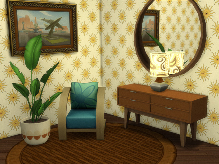 70s Wallpaper / Sims 4 CC