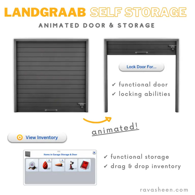 Landgraab Self Storage / Sims 4 CC